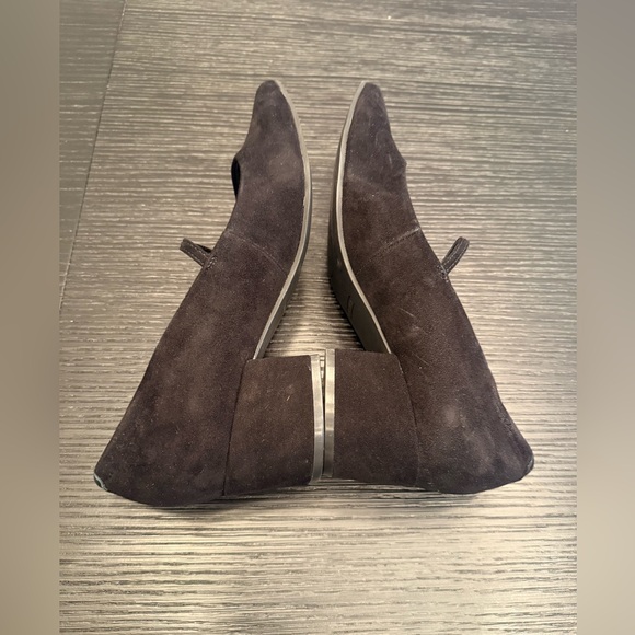 Nine West Prix Pump Black Block Heel Pointed Toe Heels Mary Jane Size 9 - Picture 5 of 9